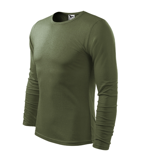 Fit-T LS tričko pánske khaki S