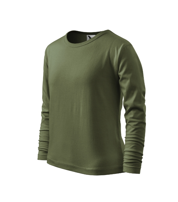 Fit-T LS tričko detské khaki 158 cm/12 rokov