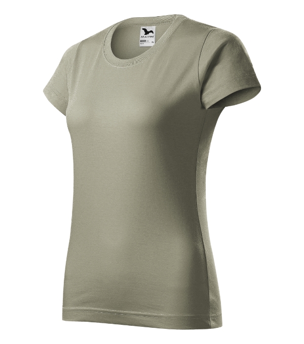 Basic tričko dámske svetlá khaki XS