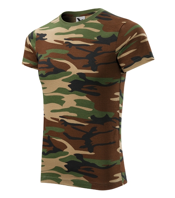 Camouflage tričko unisex camouflage brown XS