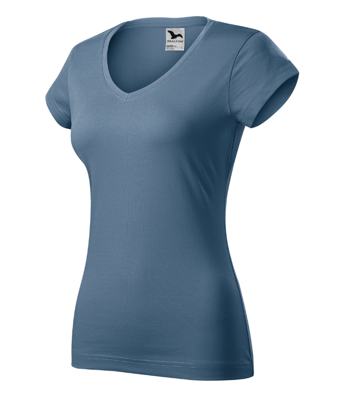 Fit V-neck – denim