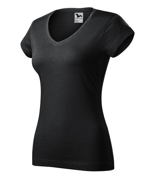 Fit V-neck tričko dámske ebony gray XS