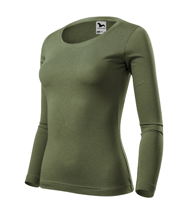 Fit-T LS tričko dámske khaki XS