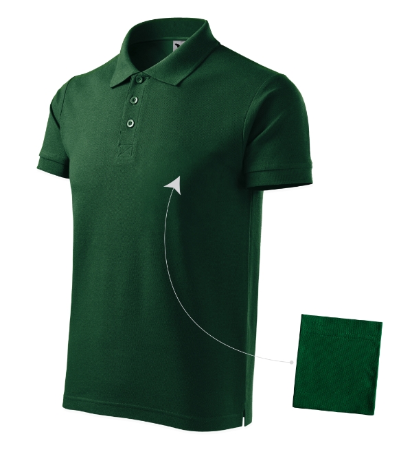 Cotton polokošeľa pánska dark green S