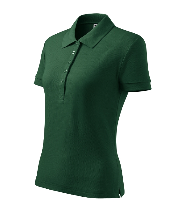 Cotton Heavy polokošeľa dámska dark green XS