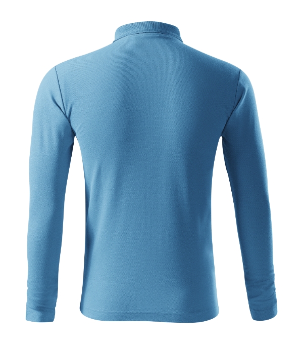 Pique Polo LS 221 azurově modrá