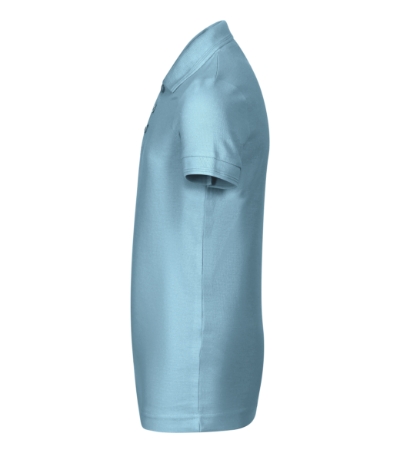 sky blue Pique Polo