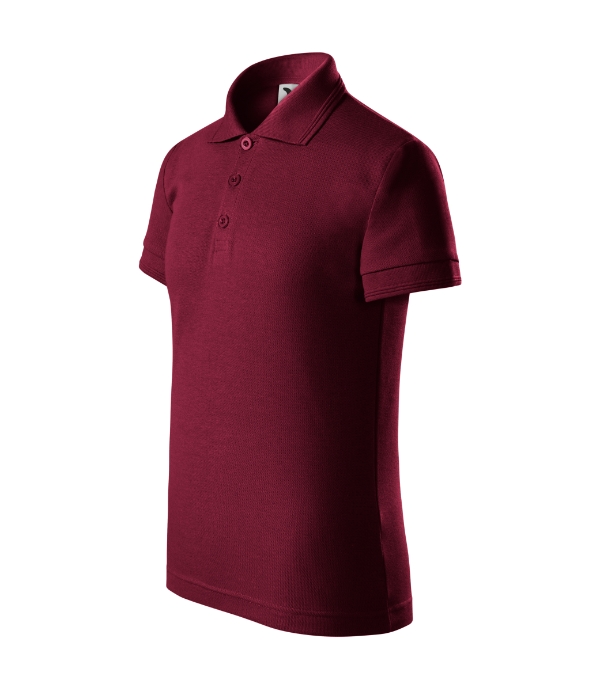 Pique Polo polokošeľa detská garnet 158 cm/12 rokov