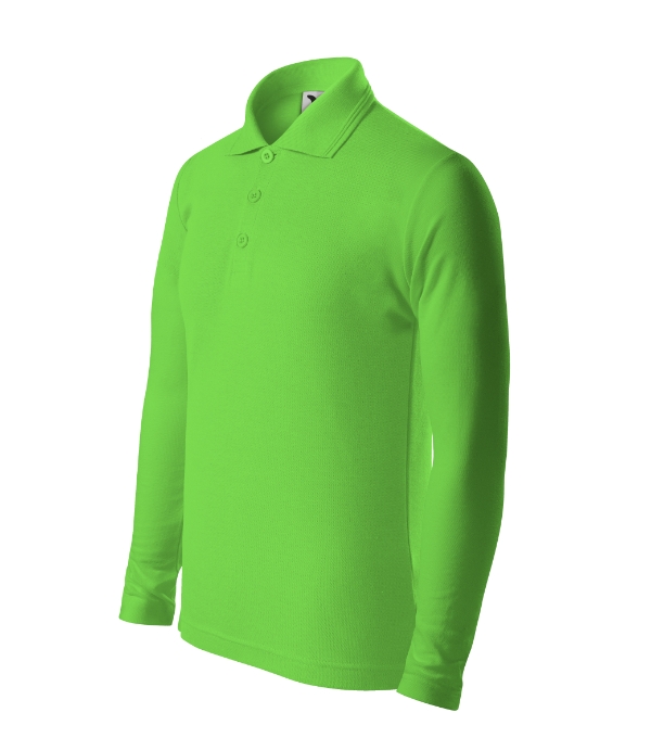 Pique Polo LS polokošeľa detská green apple 158 cm/12 rokov