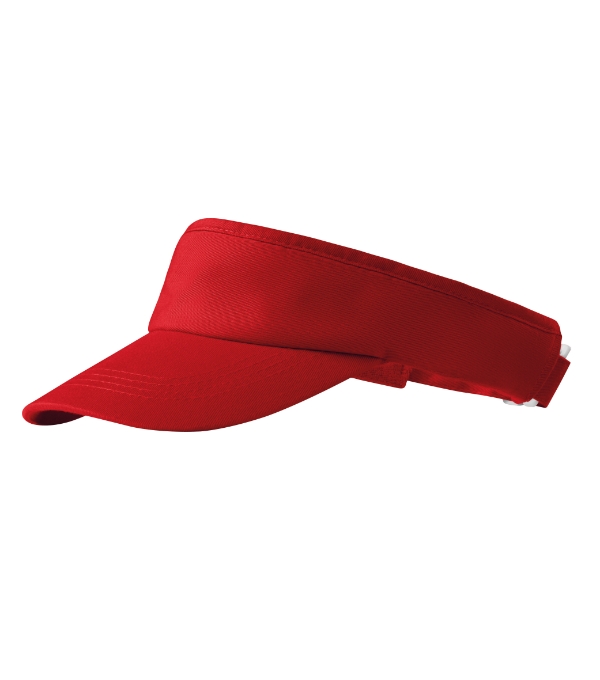 Sunvisor šilt unisex červená nastaviteľná