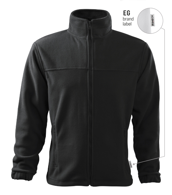 Jacket fleece pánsky ebony gray 94 (brand label) S