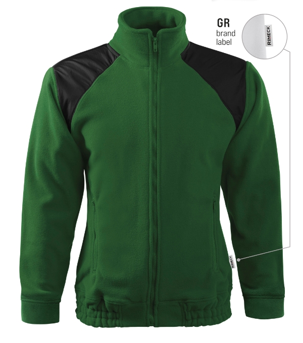 Jacket Hi-Q fleece unisex fľaškovozelená 06 (brand label) S