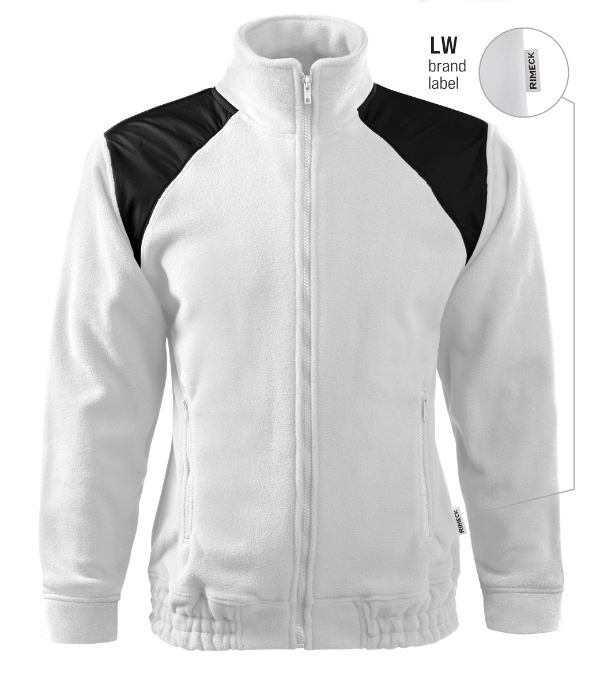 Jacket Hi-Q fleece unisex biela 00 (brand label) S