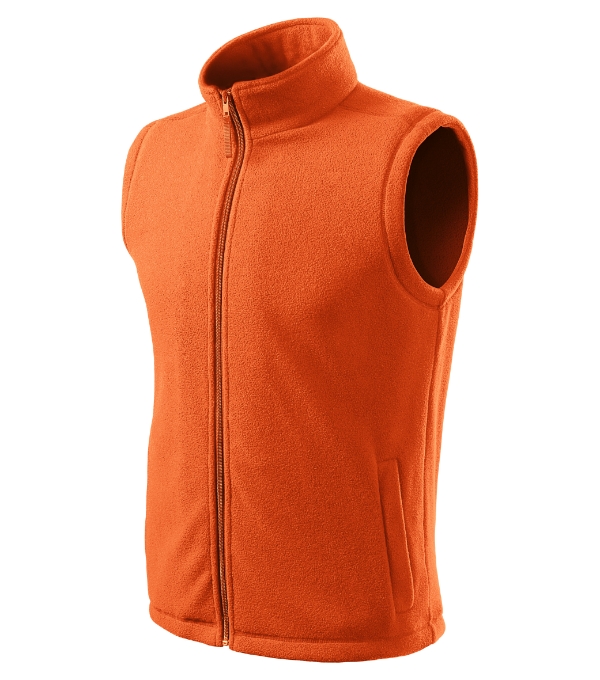 Next fleece vesta unisex oranžová XS