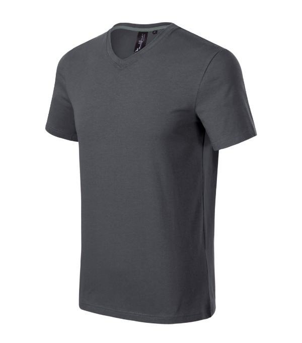 Action V-neck tričko pánske light anthracite S