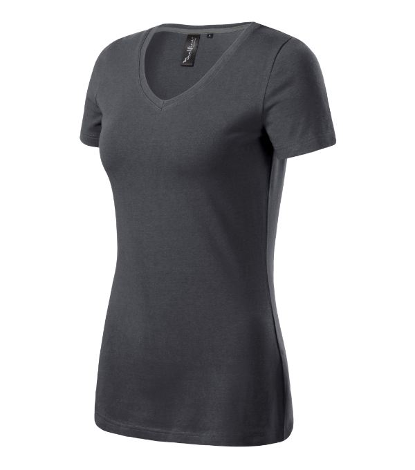 Action V-neck tričko dámske light anthracite S