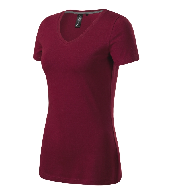 Action V-neck tričko dámske garnet S