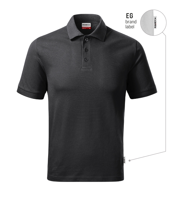 Resist Heavy Polo polokošeľa pánska ebony gray 94 (brand label) S