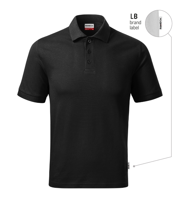 Resist Heavy Polo polokošeľa pánska čierna 01 (brand label) S