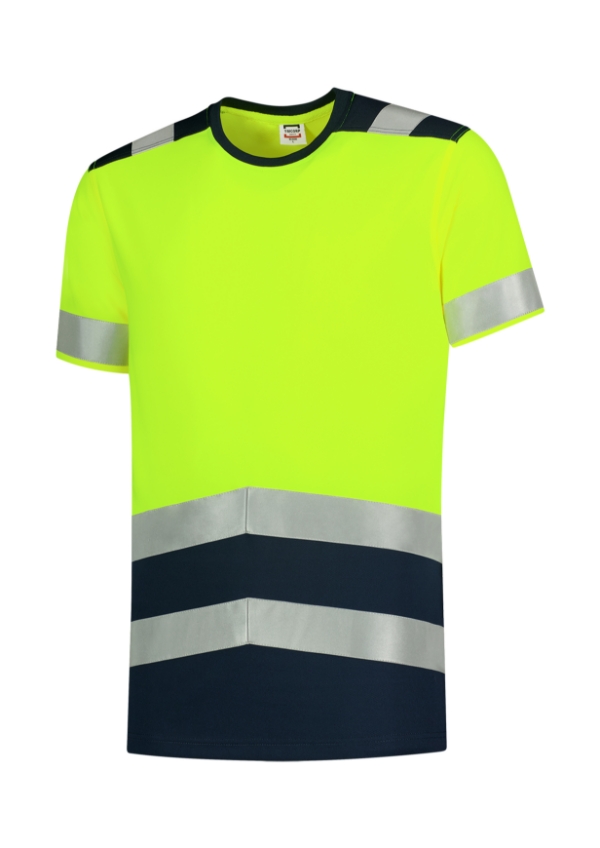 T-Shirt High Vis Bicolor tričko unisex fluorescenčná žltá S