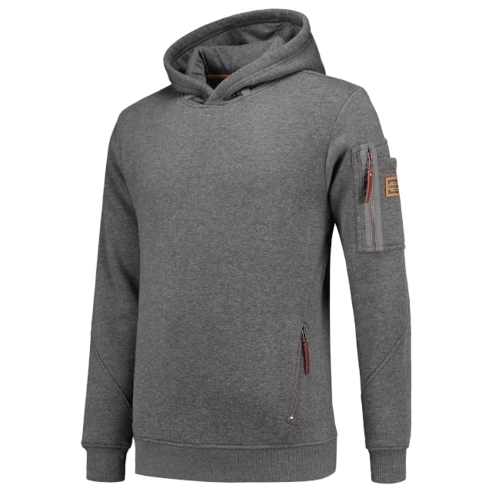 Premium Hooded Sweater – stone melange