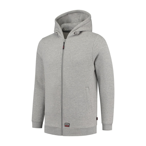 Hooded Sweat Jacket Washable 60°C mikina unisex grey melange M