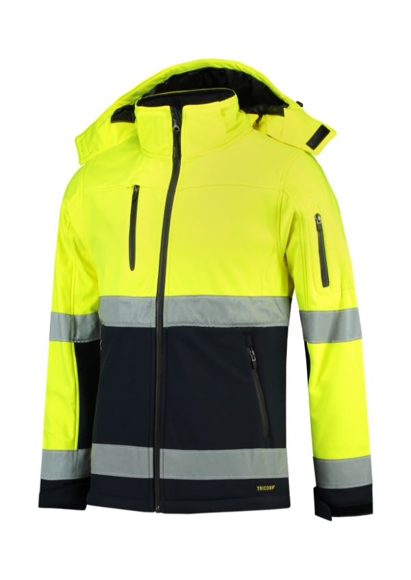 Bi-color EN ISO 20471 Softshell T52