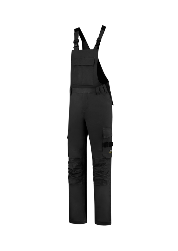 Bib & Brace Twill Cordura pracovné nohavice s trakmi unisex čierna 44