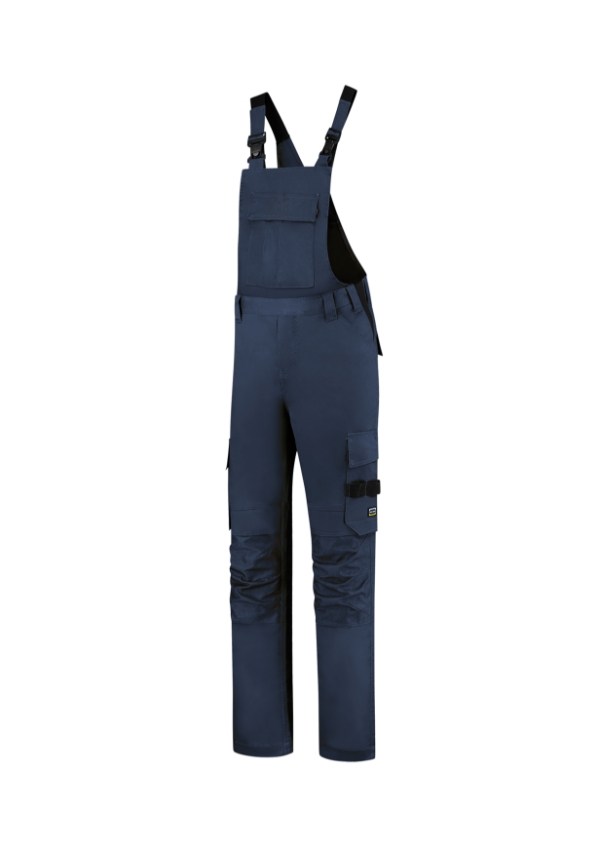 Bib & Brace Twill Cordura pracovné nohavice s trakmi unisex tmavomodrá 44