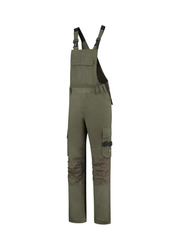 Bib & Brace Twill Cordura pracovné nohavice s trakmi unisex army 44