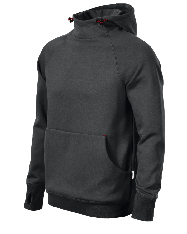 Vertex Hoodie mikina pánska ebony gray M