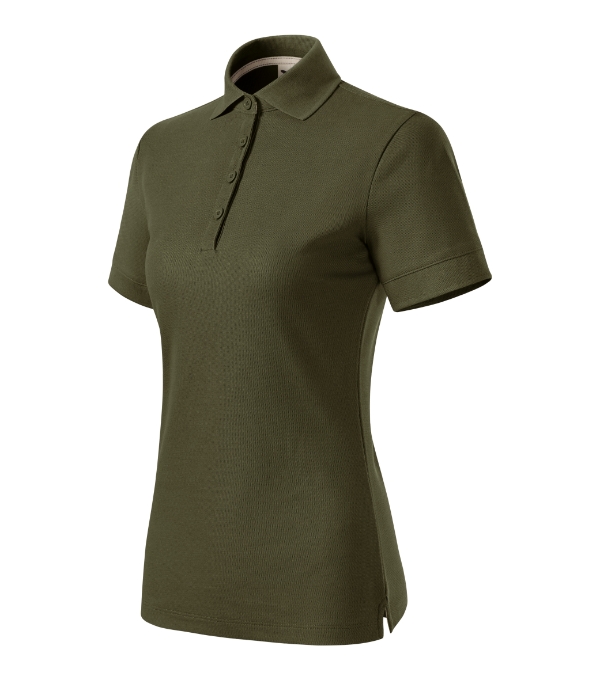 Prime (GOTS) polokošeľa dámska khaki XS